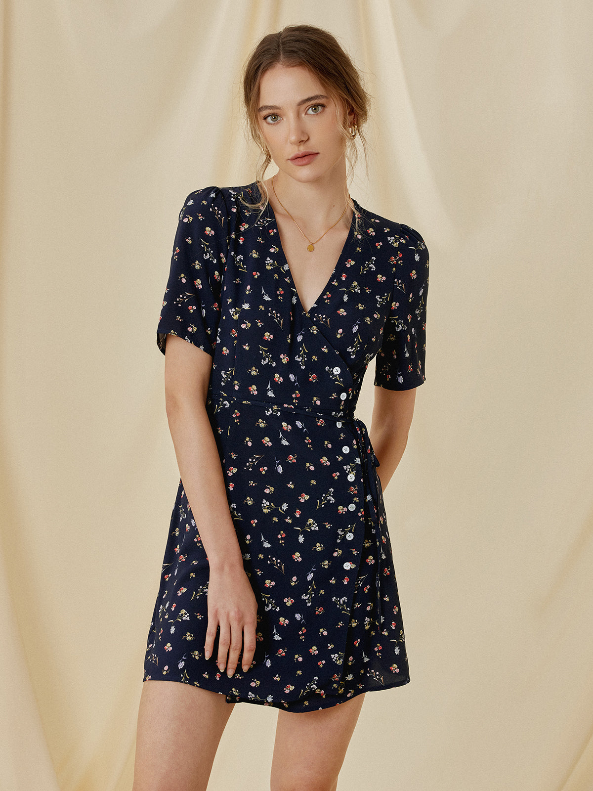 Daisy Promises Floral Wrap Dress