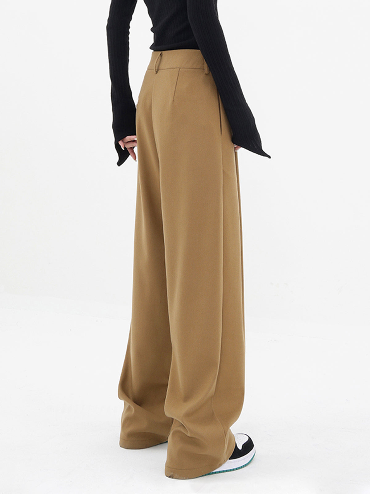 Basic Baggy Wide Leg Dress Pants