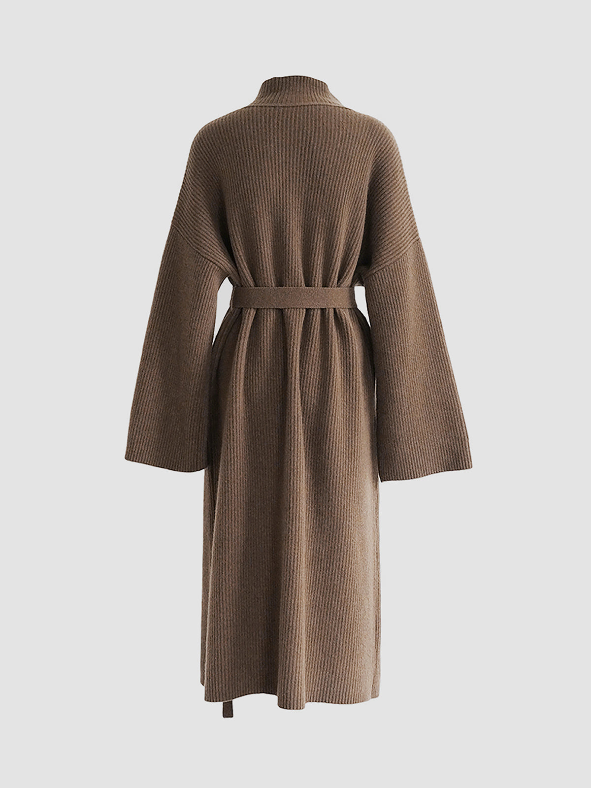 Solid Knit Trench Coat