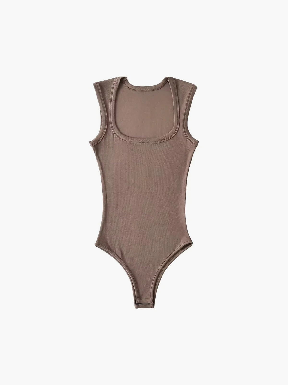 Solid Square Neck Bodysuits