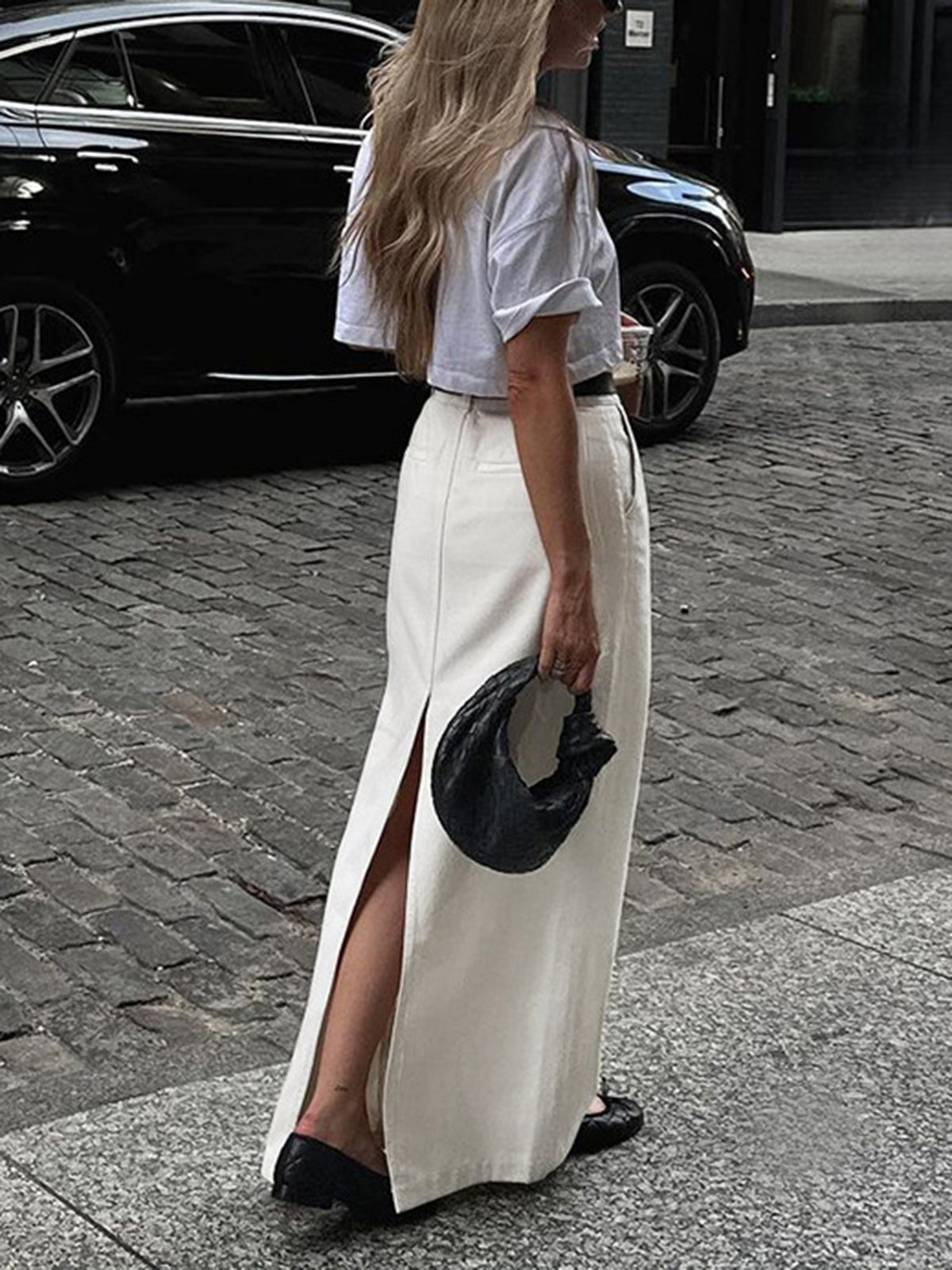 Parisian Slit Maxi Skirt