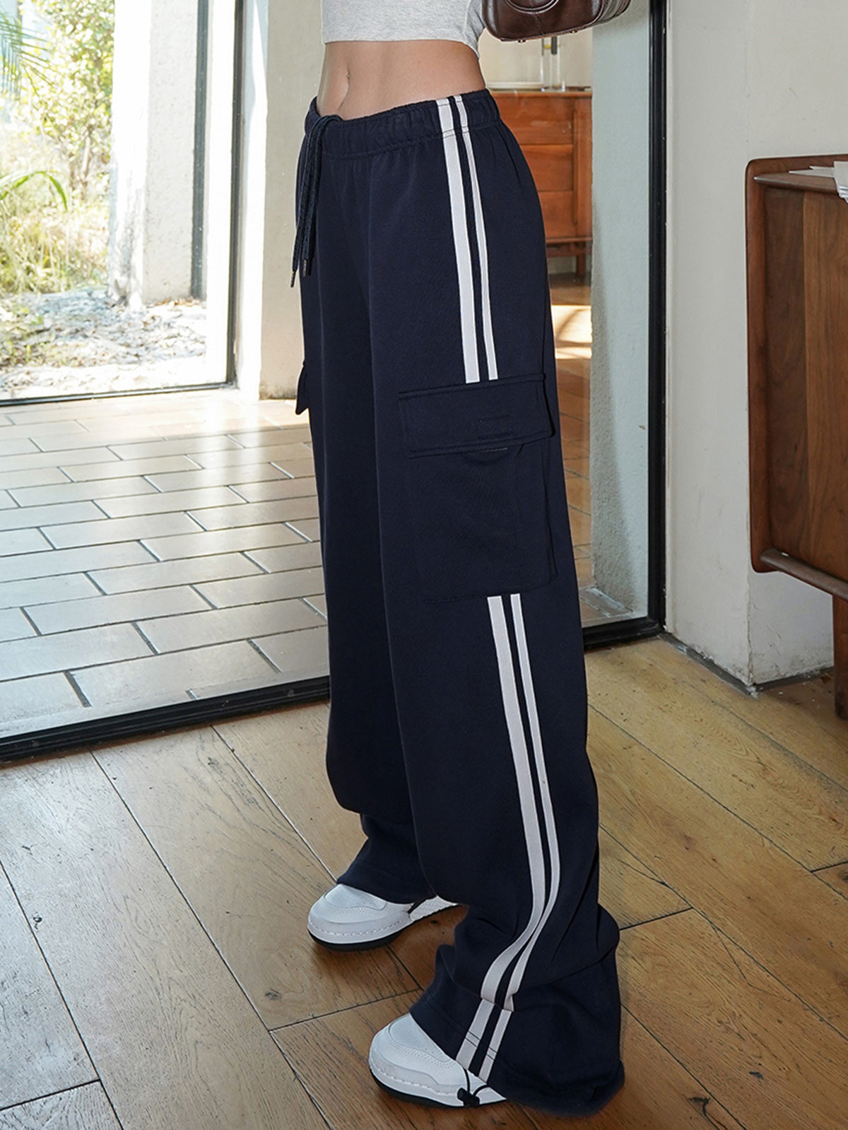 Side Panel Cargo Sweatpants