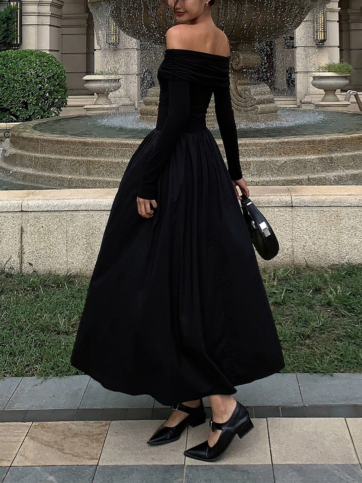 Off Shoulder Long Dress