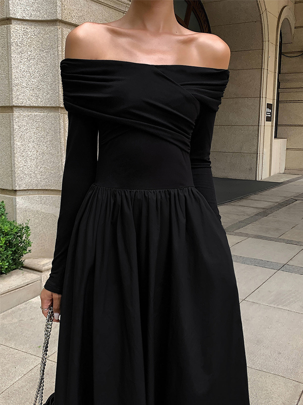 Off Shoulder Long Dress