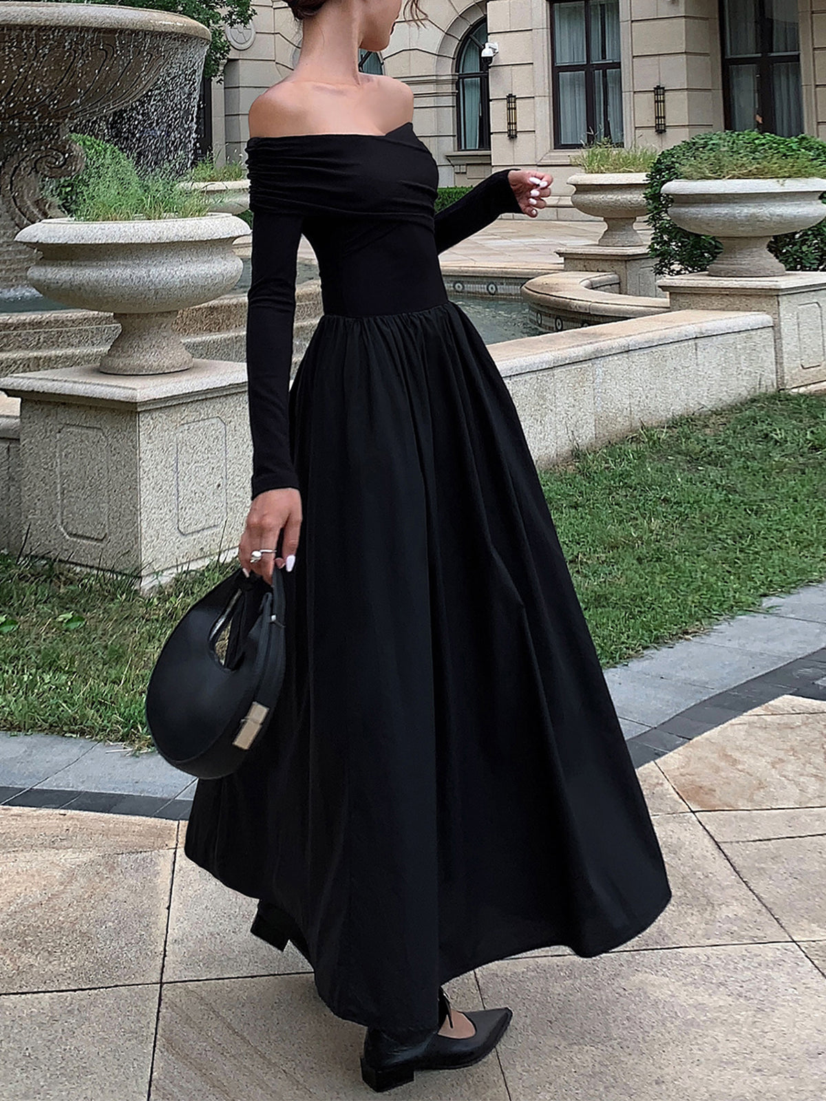 Off Shoulder Long Dress