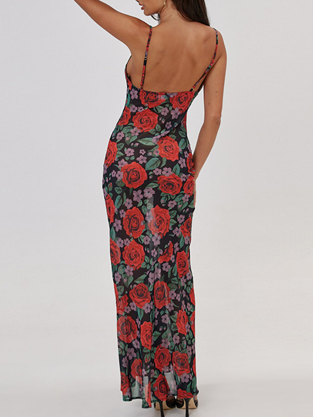 Floral Print Long Dress