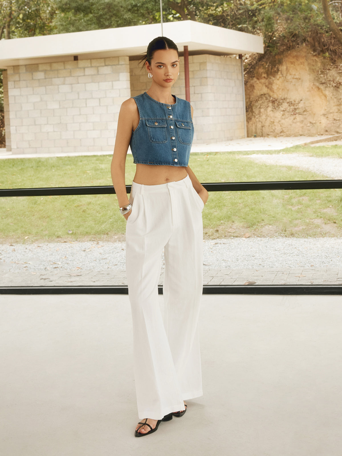 Minimalism Wide Leg Pants