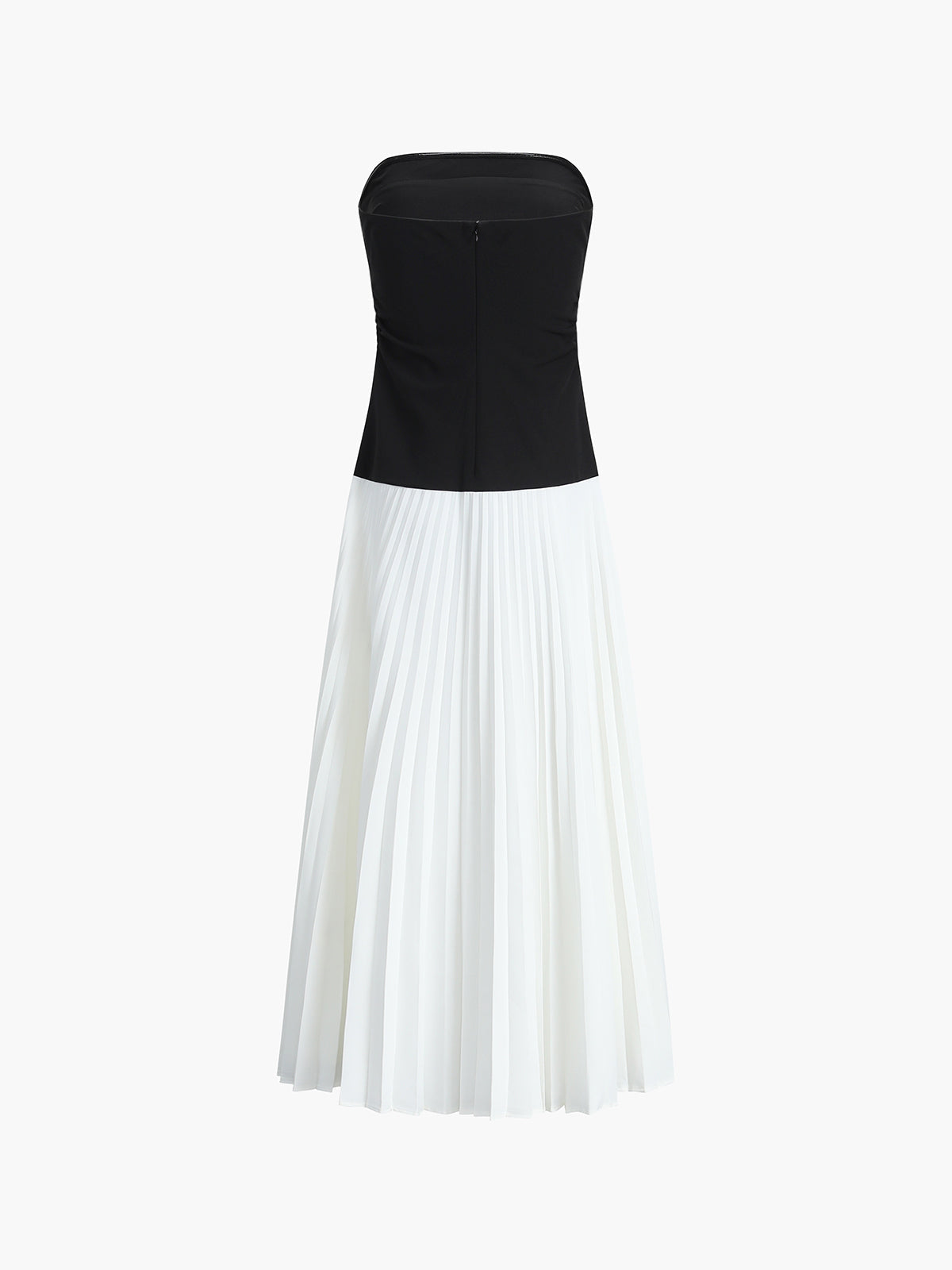 Sleeveless Pleated Long Dress