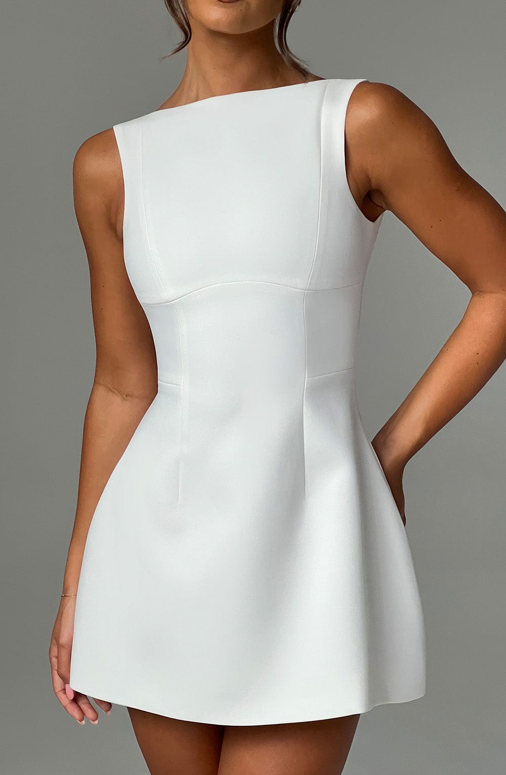 Mini Dress - Ivory | BZHEY